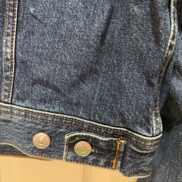 Everlane The Shrunken Denim Jacket Dark Indigo Wash Sz XL - Picture 8 of 12